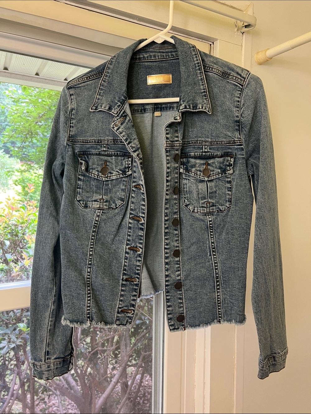 Kut from the Kloth Women's Light Blue Denim Jean Jacket